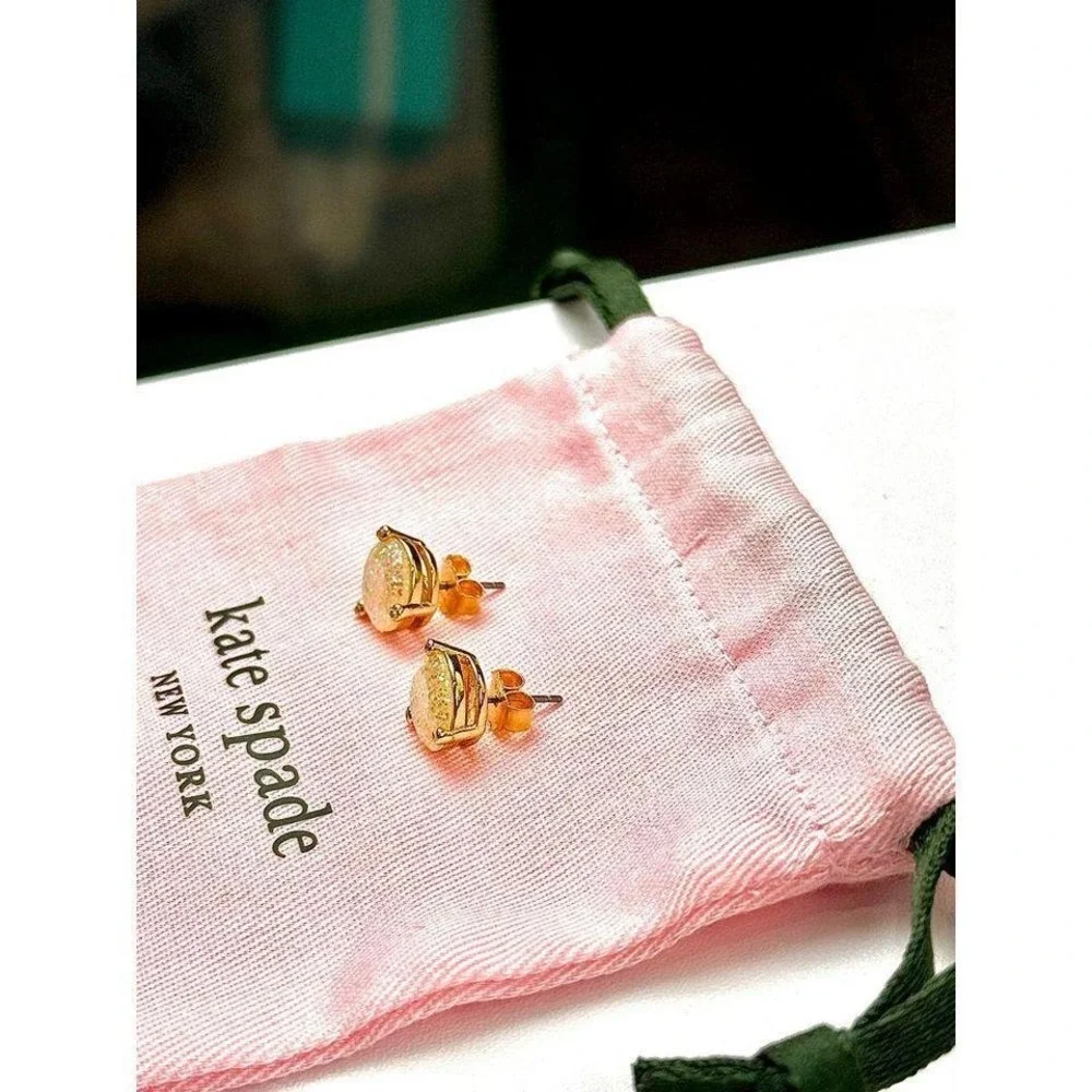 Elegant Kate Spade New‎ York Gold Glitter Stud Earrings - Classic & Timeless